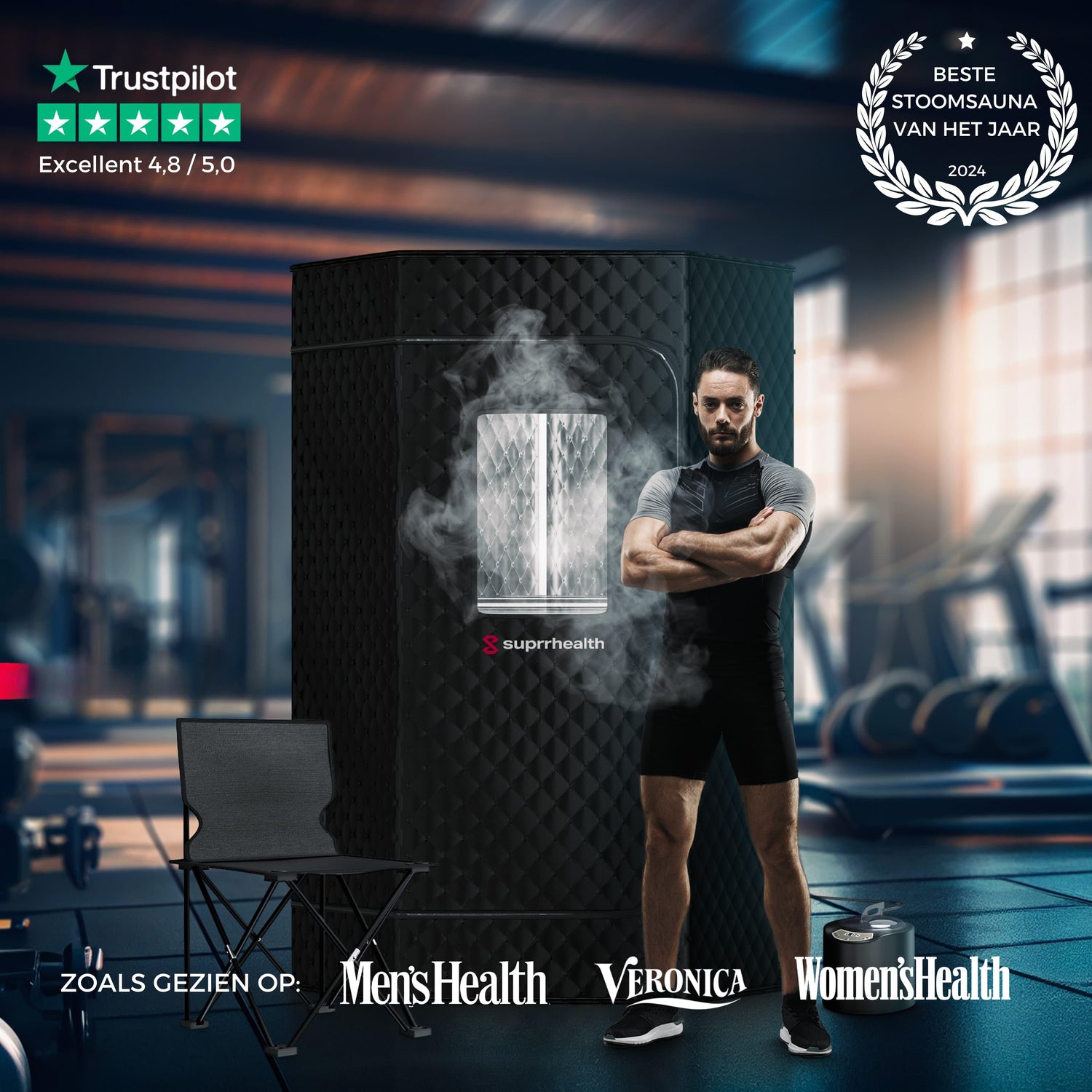 Stoomsauna + Gratis IJsbad - Suprrhealth